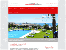 Tablet Screenshot of cosmopolitan-properties.com